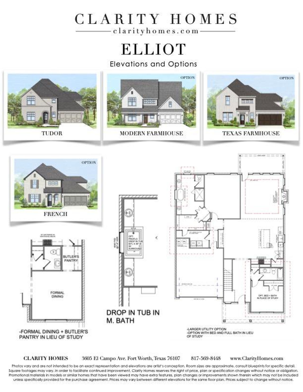 Image 2 representing the Elliot by Clarity Homes in The Bluffs At Parks Of Aledo, Aledo, TX. Image 2 representing the Elliot by Clarity Homes in The Bluffs At Parks Of Aledo, Aledo, TX.