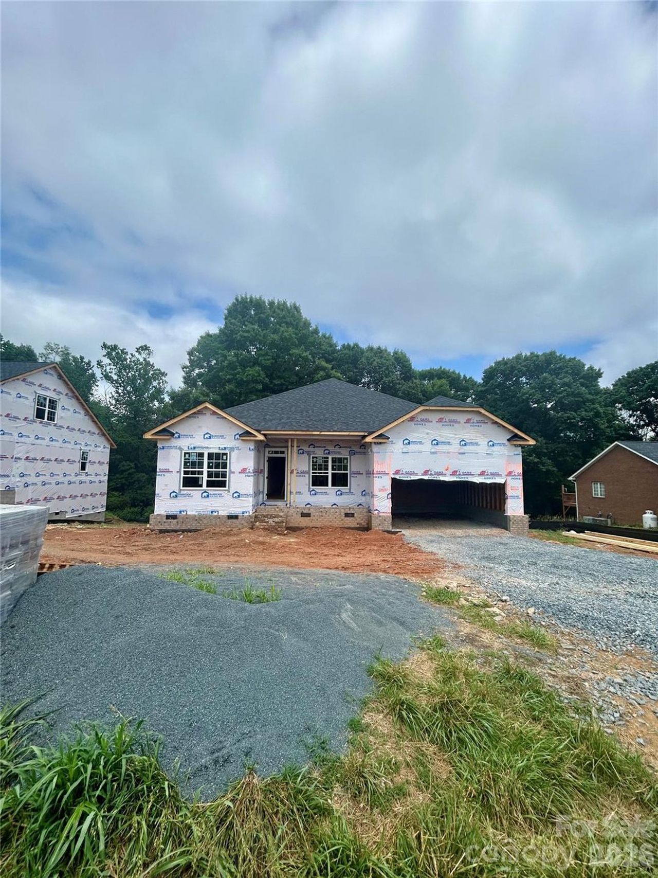 In-progress construction of a new home in Crystal Village, Albemarle, NC (Image 2).