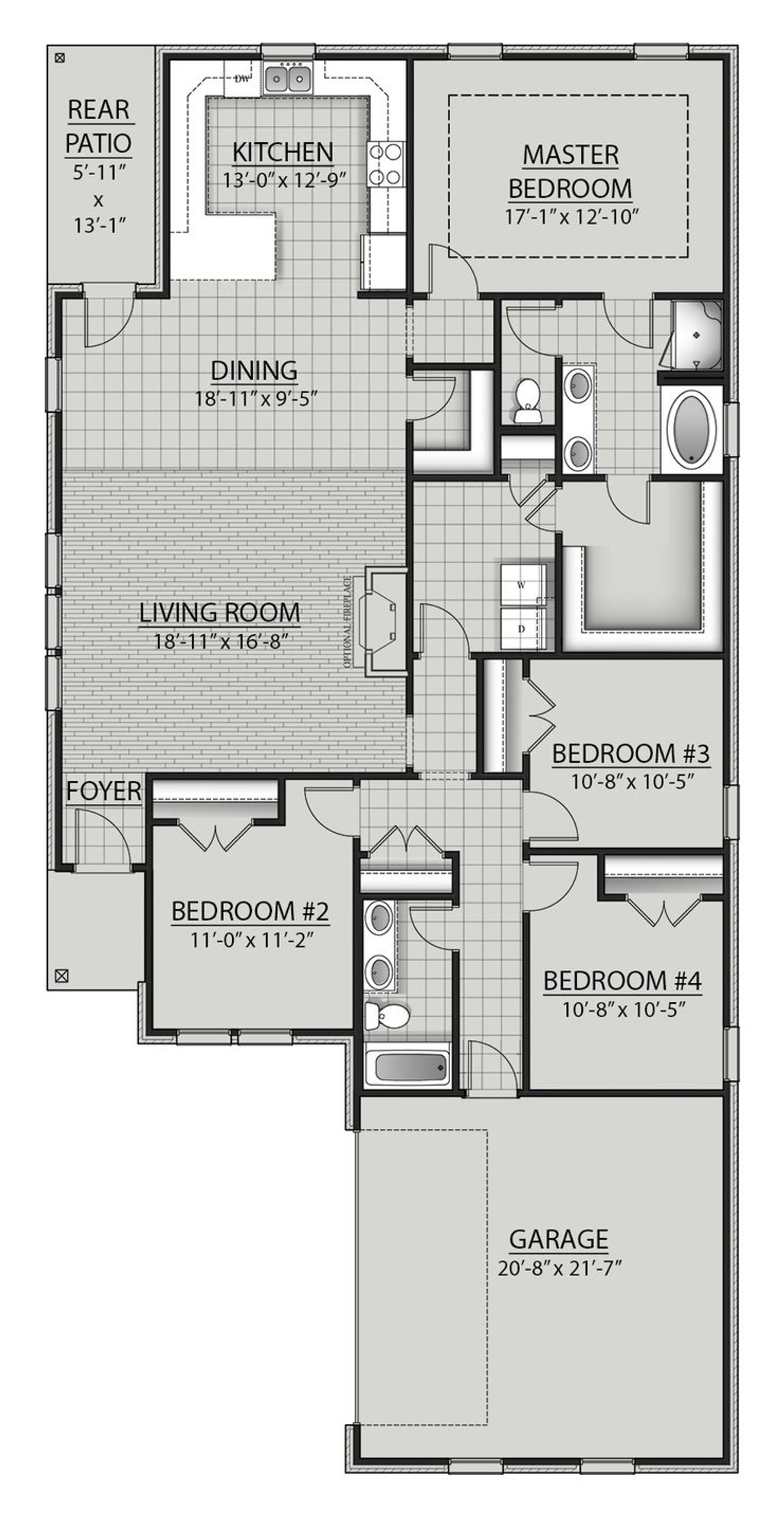 Aubry III G - Floor Plan - DSLD Homes Aubry III G - Floor Plan - DSLD Homes