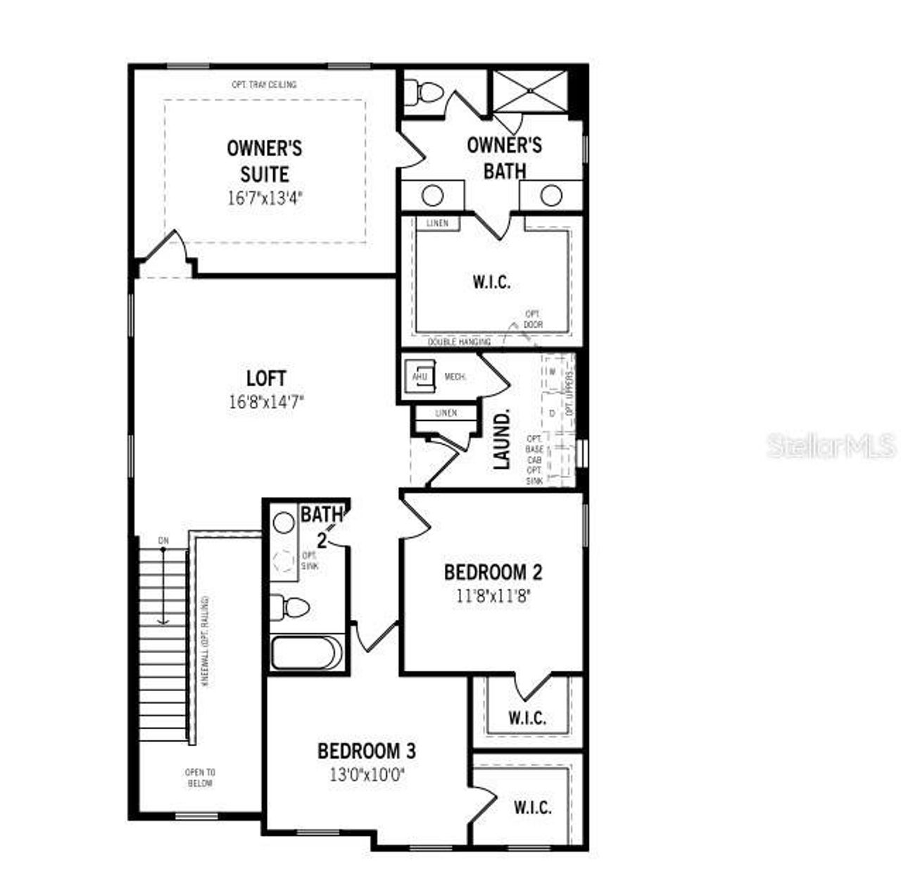 2D floor plan layout of this home in Sanderling, Palmetto, FL (Image 2).