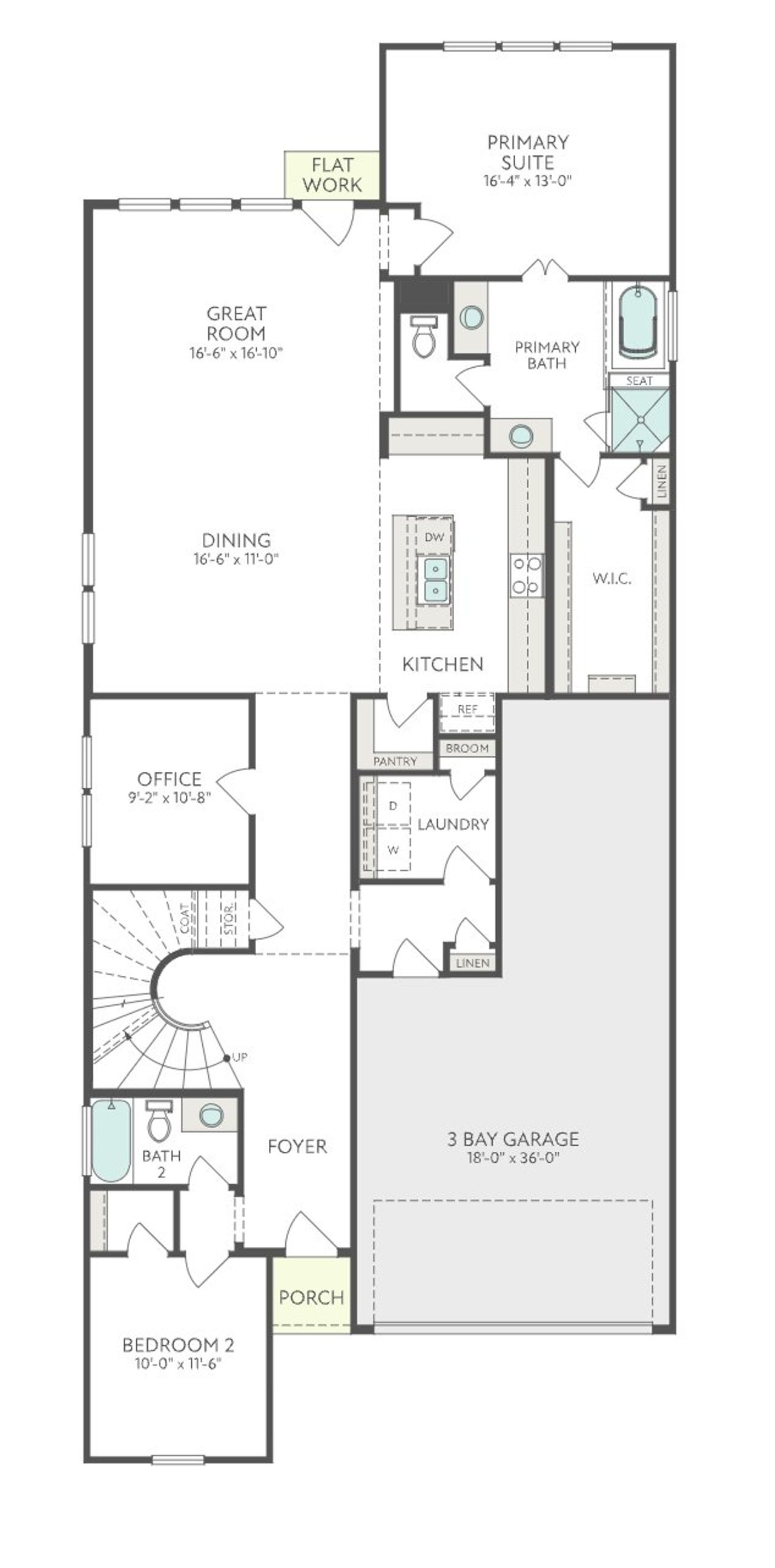 Image 2 representing the Hawk by Tri Pointe Homes in Clopton Farms, Montgomery, TX.