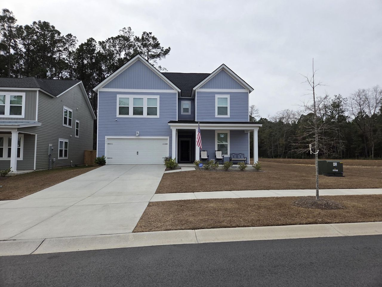 Front exterior of a new home in Limehouse Village: Arbor Series, Summerville, SC, highlighting curb appeal (Image 2).