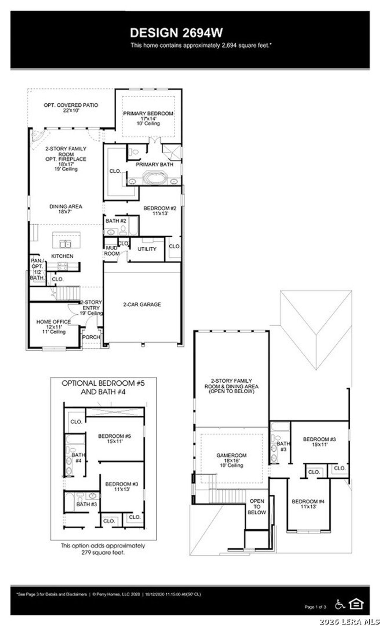 2D floor plan layout of this home in Corley Farms, Boerne, TX (Image 2).