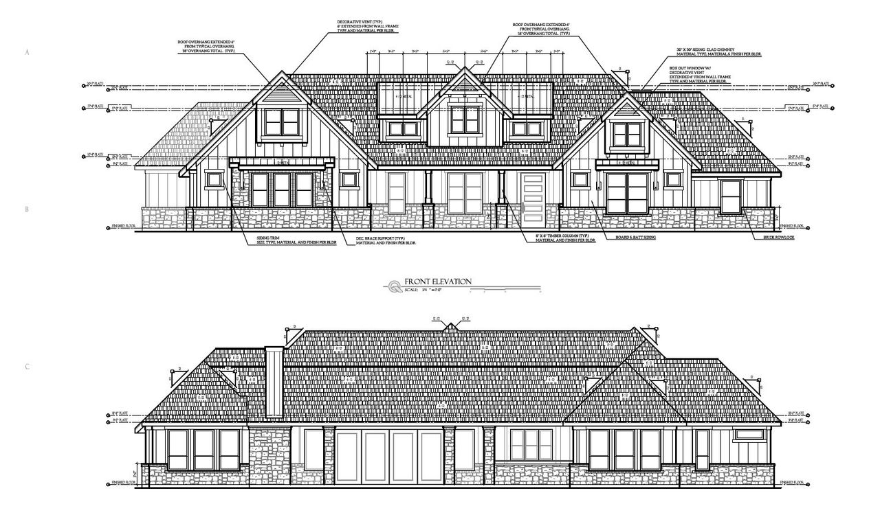 Front exterior of a new home in Oak Water Ranch, Granbury, TX, highlighting curb appeal (Image 2). Front exterior of a new home in Oak Water Ranch, Granbury, TX, highlighting curb appeal (Image 2).
