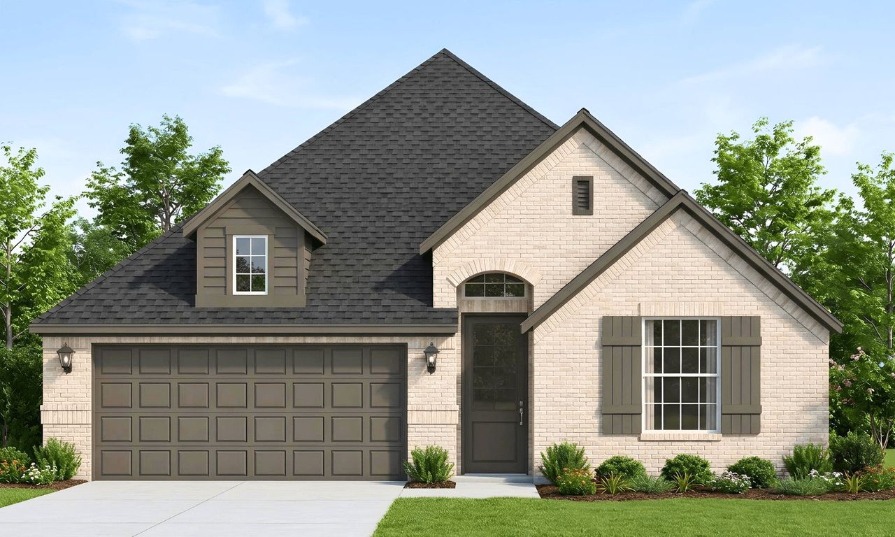 Representative exterior photo of a completed home built from the Addison by Taft Homes in Summer Crest, Crowley, TX (Image 2).