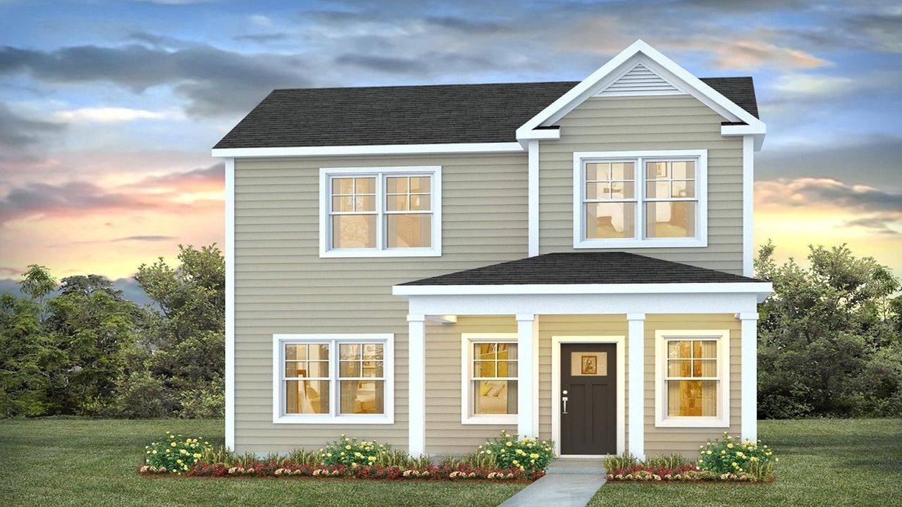 Representative exterior photo of a completed home built from the Poplar by D.R. Horton in Altama, Brunswick, GA (Image 2). Representative exterior photo of a completed home built from the Poplar by D.R. Horton in Altama, Brunswick, GA (Image 2).