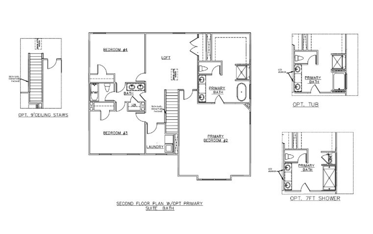 2D floor plan layout for the Mira II - Single Family Homes by Dream Finders Homes in The Woodlands Preserve, Jackson, GA (Image 2). 2D floor plan layout for the Mira II - Single Family Homes by Dream Finders Homes in The Woodlands Preserve, Jackson, GA (Image 2).