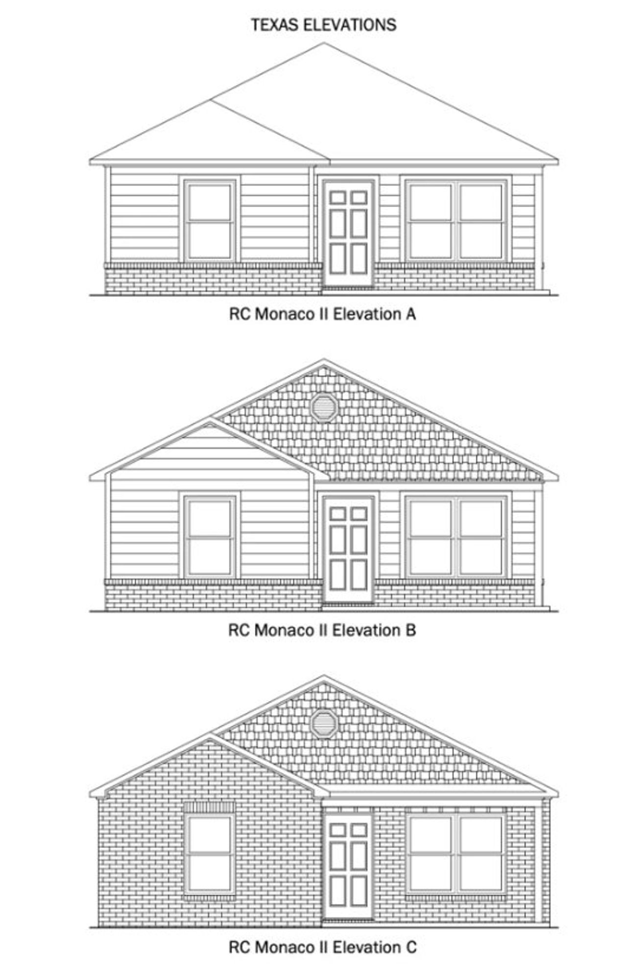 Representative exterior photo of a completed home built from the RC Monaco II by Lennar in Lonesome Dove, San Antonio, TX (Image 2). Representative exterior photo of a completed home built from the RC Monaco II by Lennar in Lonesome Dove, San Antonio, TX (Image 2).