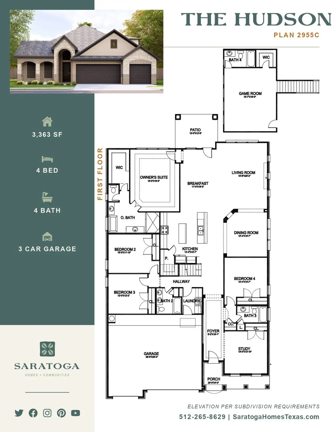 2D floor plan layout of this home in Heritage Oaks, Killeen, TX (Image 2). 2D floor plan layout of this home in Heritage Oaks, Killeen, TX (Image 2).
