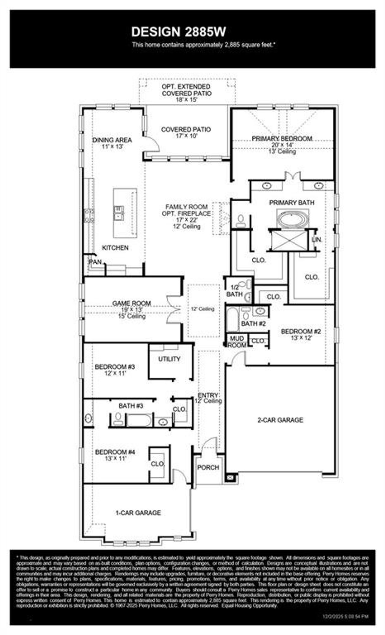 2D floor plan layout of this home in Lakewood Village, Lakewood Village, TX (Image 2).