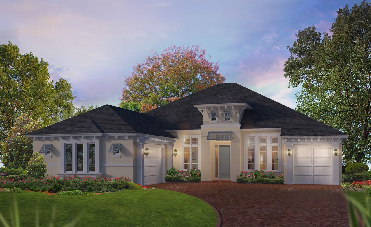 Representative exterior photo of a completed home built from the Kelli by ICI Homes in Wellen Park, Venice, FL (Image 2).