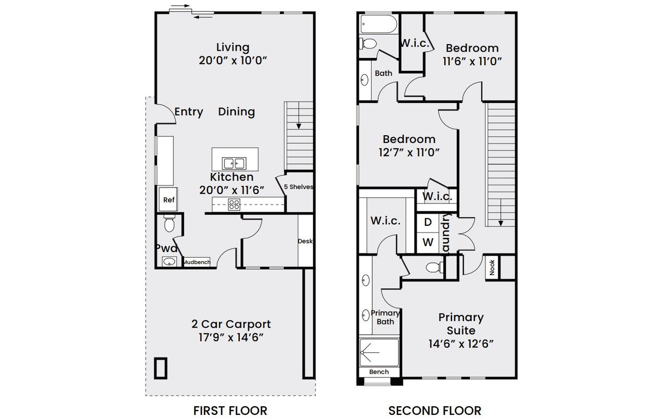 2D floor plan layout for the New Age by Jesselton Builder, LLC in Jesselton Square at Creekmont, Houston, TX (Image 2). 2D floor plan layout for the New Age by Jesselton Builder, LLC in Jesselton Square at Creekmont, Houston, TX (Image 2).