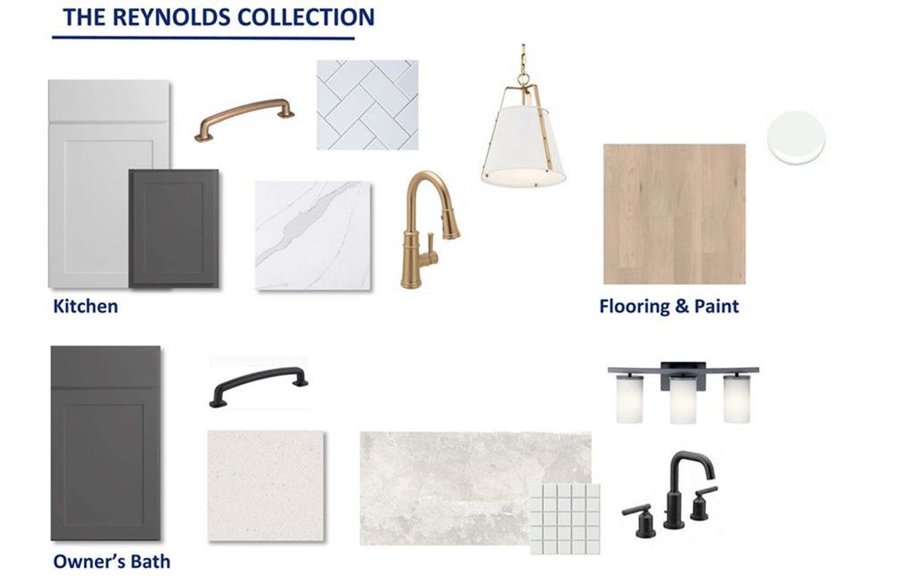 Sample of building materials used in homes in Maple Grove at Towne Lake, Woodstock (Image 2).