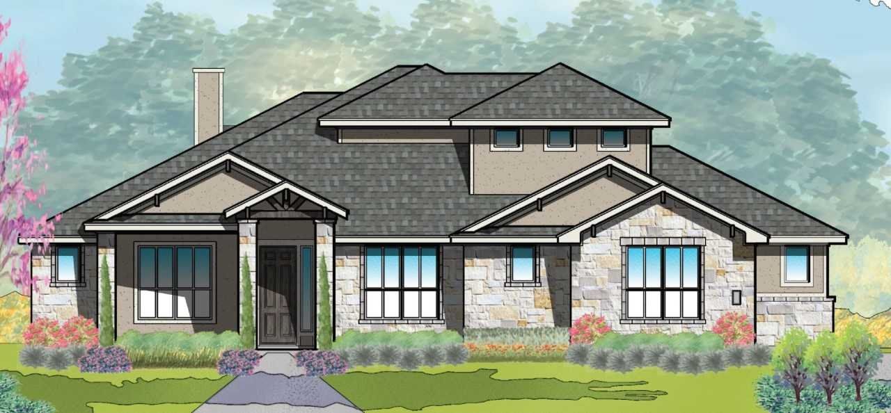 Representative rendering of the exterior for the Medina by Steve Klein Custom Builder (Image 2).