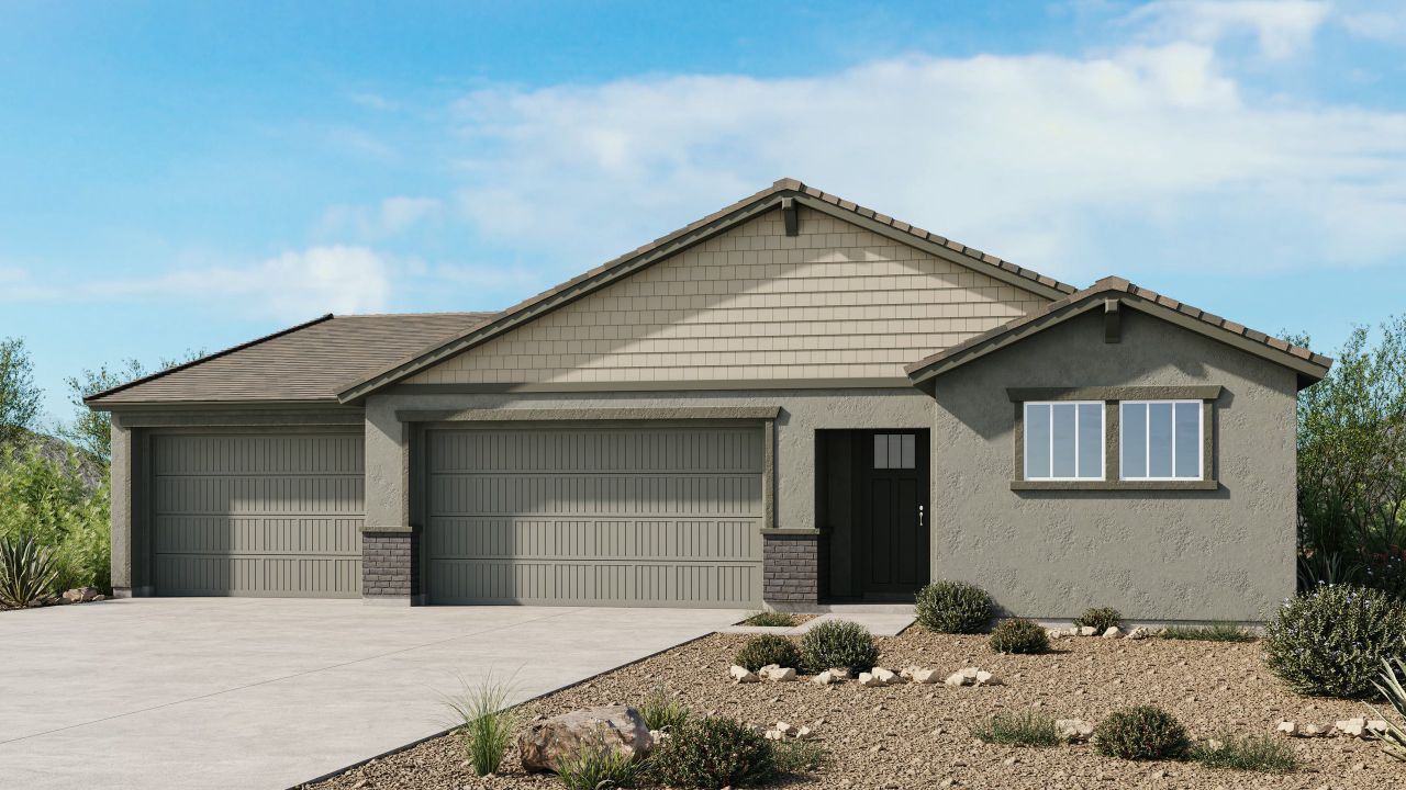 Representative exterior photo of a completed home built from the Compass by Taylor Morrison in Salero Journey, Laveen, AZ (Image 2).