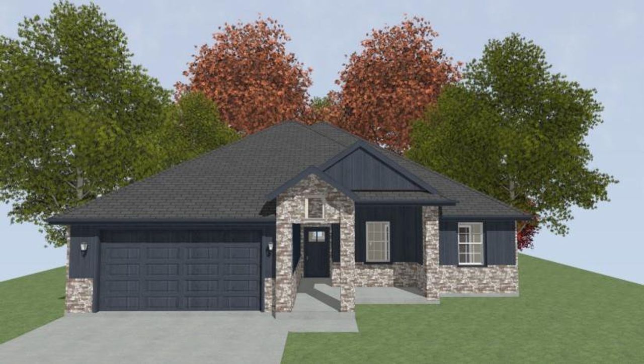 Exterior rendering of this home design in , Abilene, TX (Image 2).