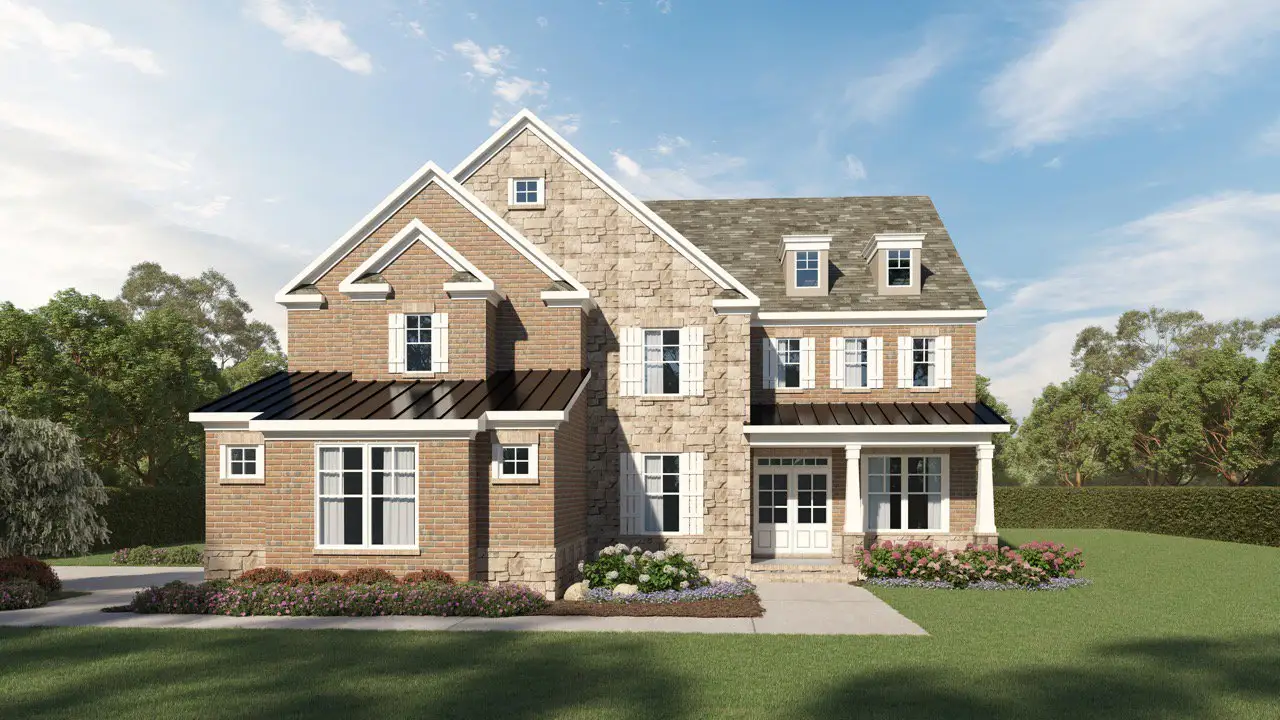 Representative exterior photo of a completed home built from the William by Kerley Family Homes in The Estates at Hurricane Pointe, Douglasville, GA (Image 2).