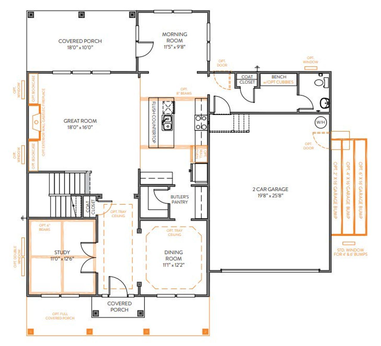 Image 2 representing the Bedford P by True Homes in Homecoming, Ravenel, SC.