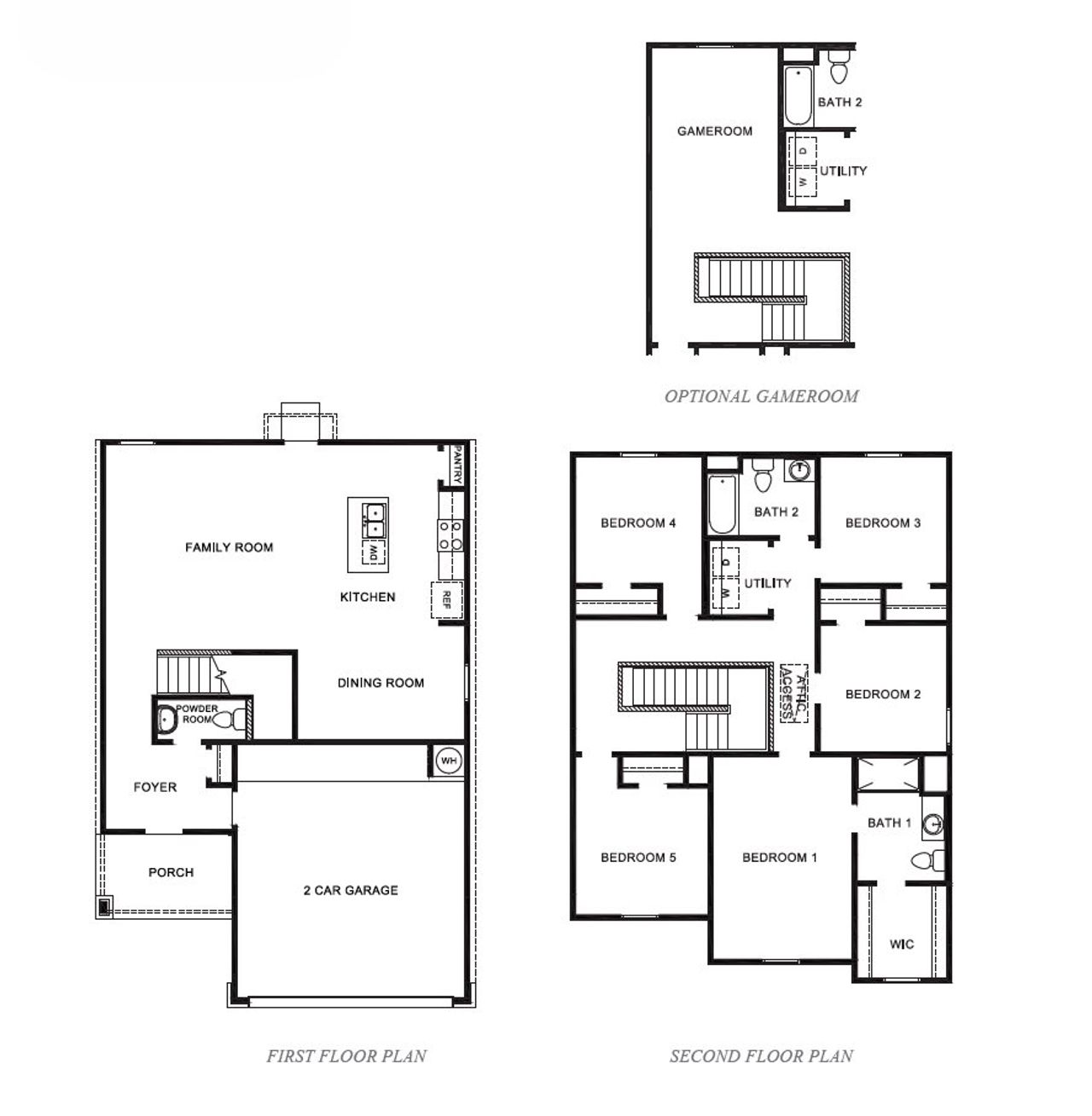 2D floor plan layout of this home in Waldron Estates, Corpus Christi, TX (Image 2).