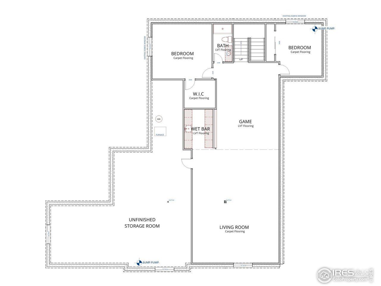 2D floor plan layout of this home in , Arvada, CO (Image 2).