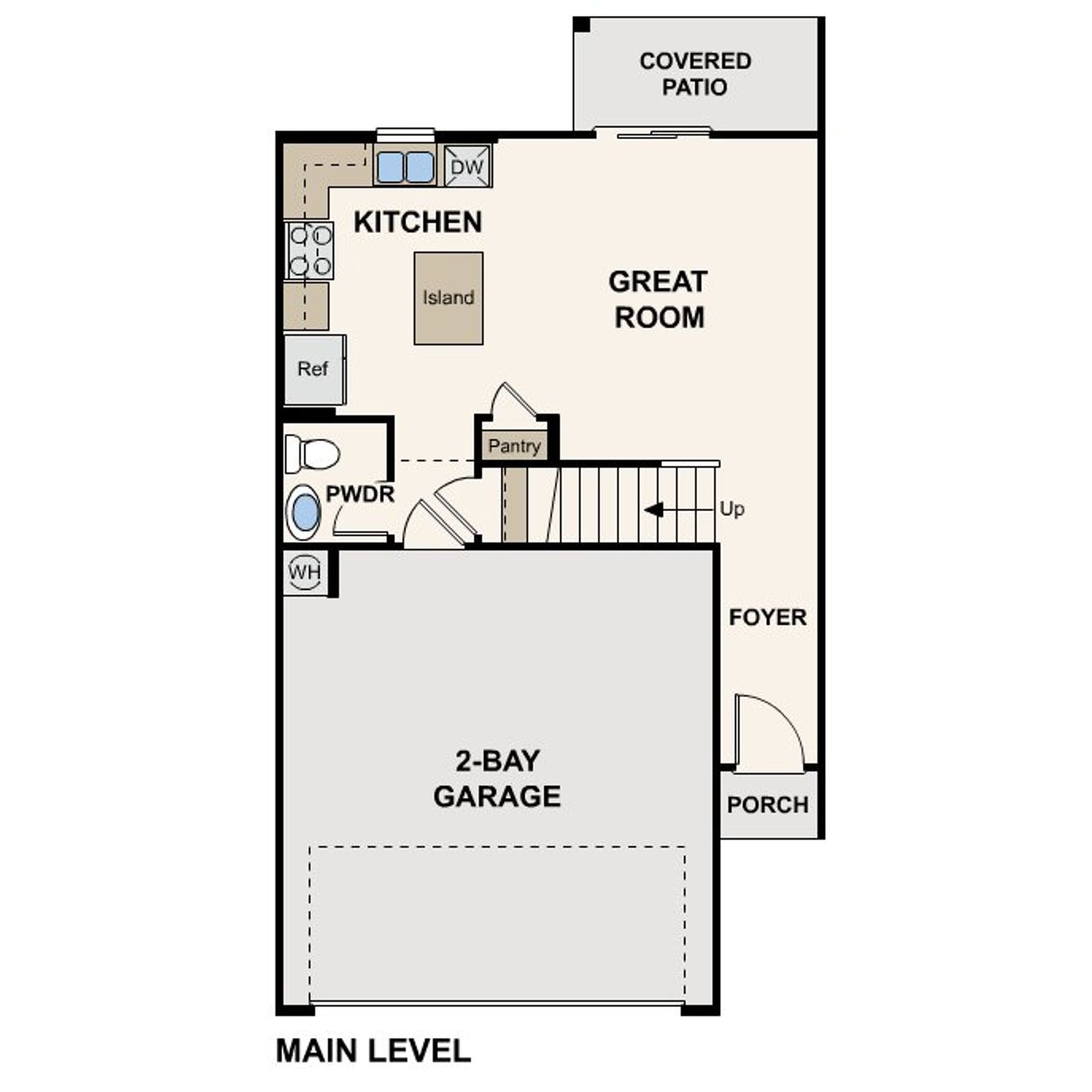 2D floor plan layout for the Spruce by Century Complete in Sunbeam, Bullhead City, AZ (Image 2). 2D floor plan layout for the Spruce by Century Complete in Sunbeam, Bullhead City, AZ (Image 2).