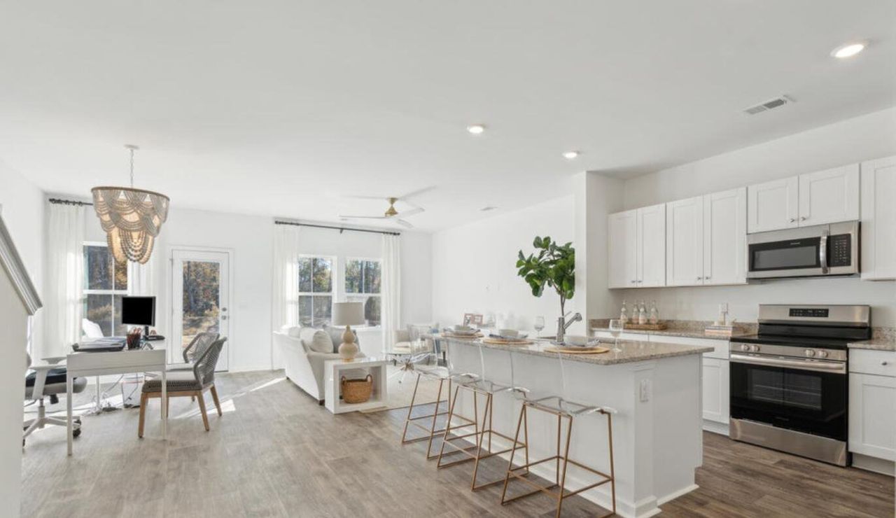 Furnished interior view inside a new home in , Summerville (Image 2).