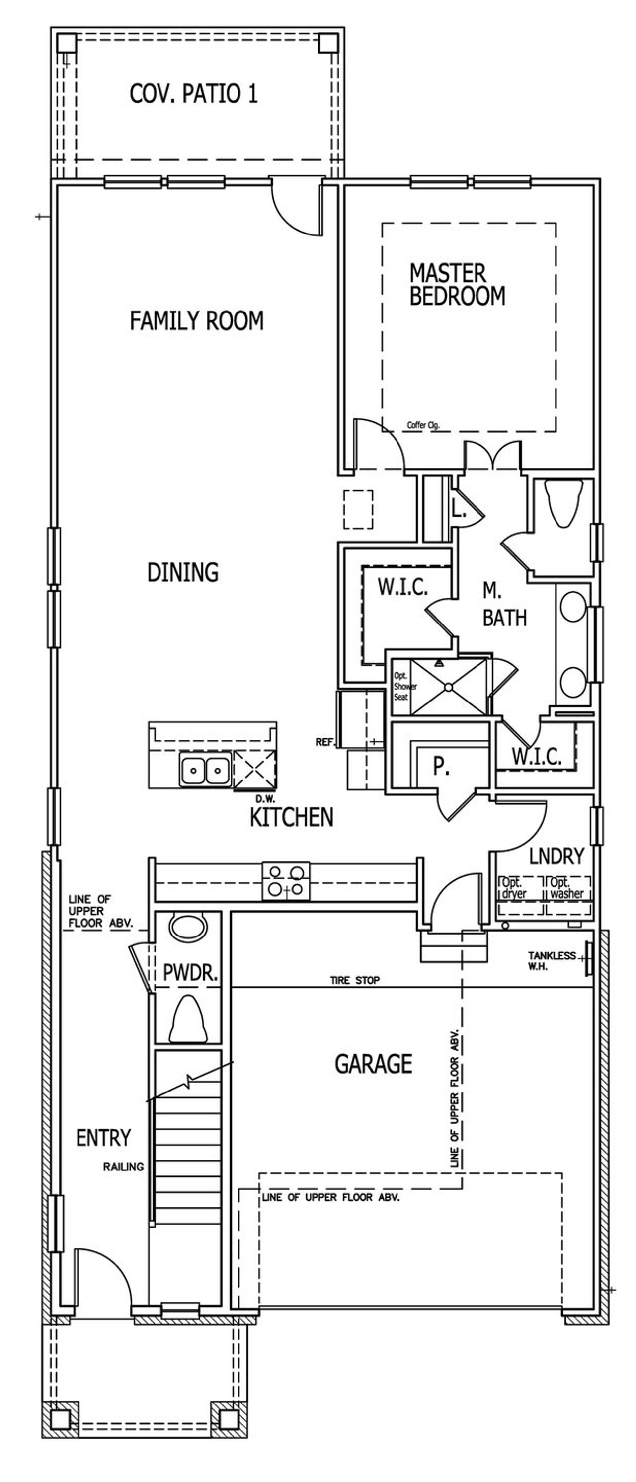 2D floor plan layout of this home in Mayfair, New Braunfels, TX (Image 2).