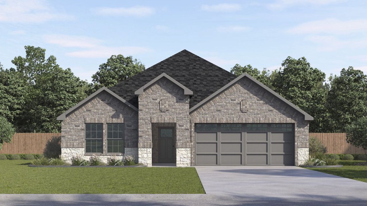 Representative exterior photo of a completed home built from the Everest by D.R. Horton in Windchime, Celina, TX (Image 2).