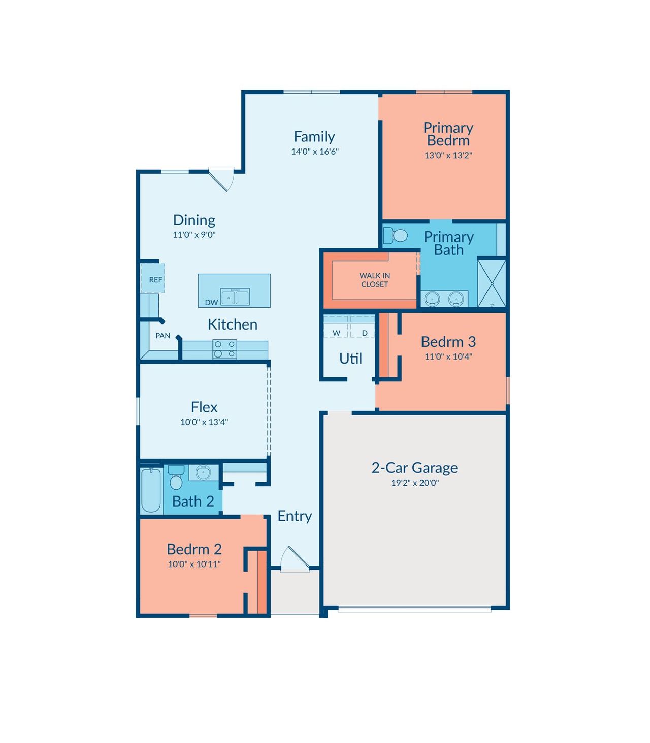 2D floor plan layout of this home in Sunterra Lakes, Brookshire, TX (Image 2). 2D floor plan layout of this home in Sunterra Lakes, Brookshire, TX (Image 2).