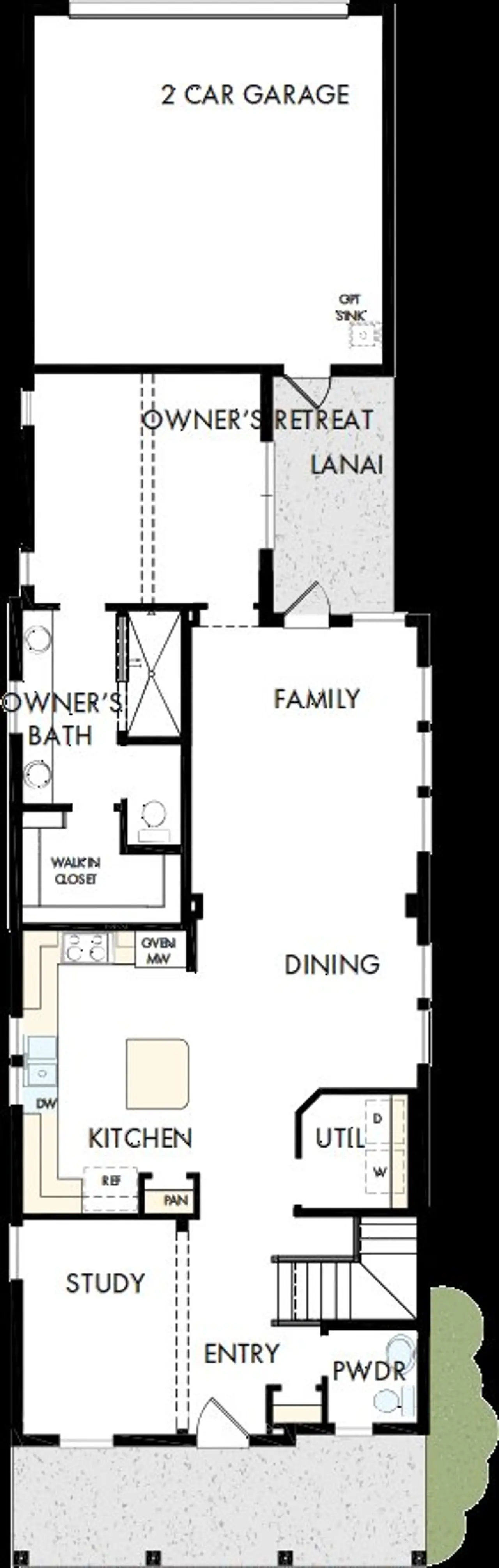 2D floor plan layout of this home in Laureate Park at Lake Nona - Garden Series, Orlando, FL (Image 2). 2D floor plan layout of this home in Laureate Park at Lake Nona - Garden Series, Orlando, FL (Image 2).