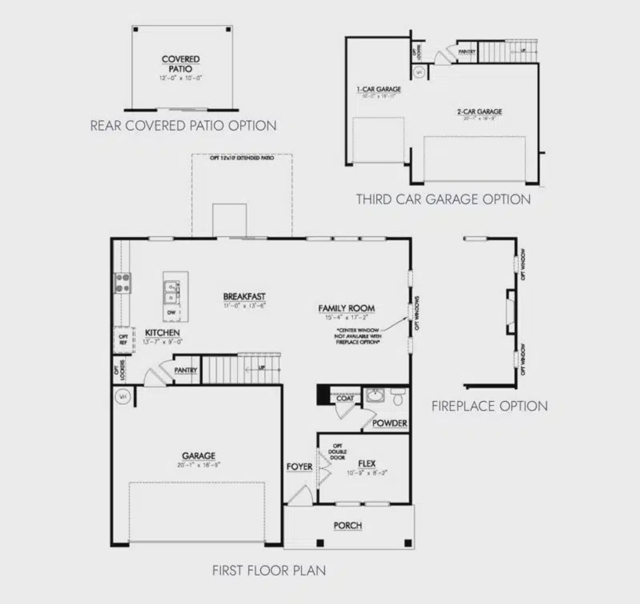 2D floor plan layout for the The Poplar by Patterson Company in Riverview at Cumberland Hills, Nashville, TN (Image 2).