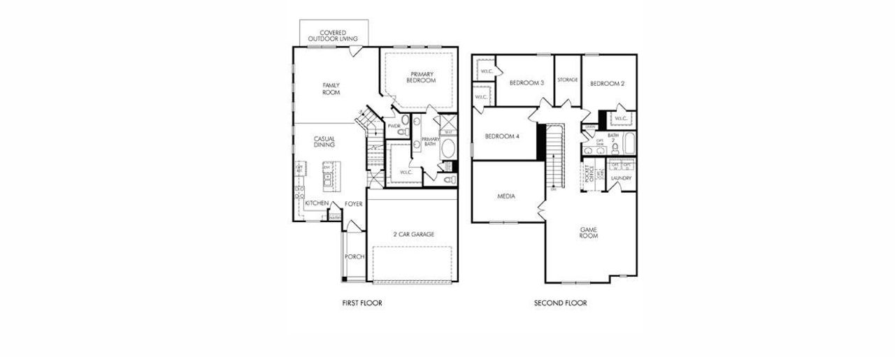 2D floor plan layout of this home in , Houston, TX (Image 2).