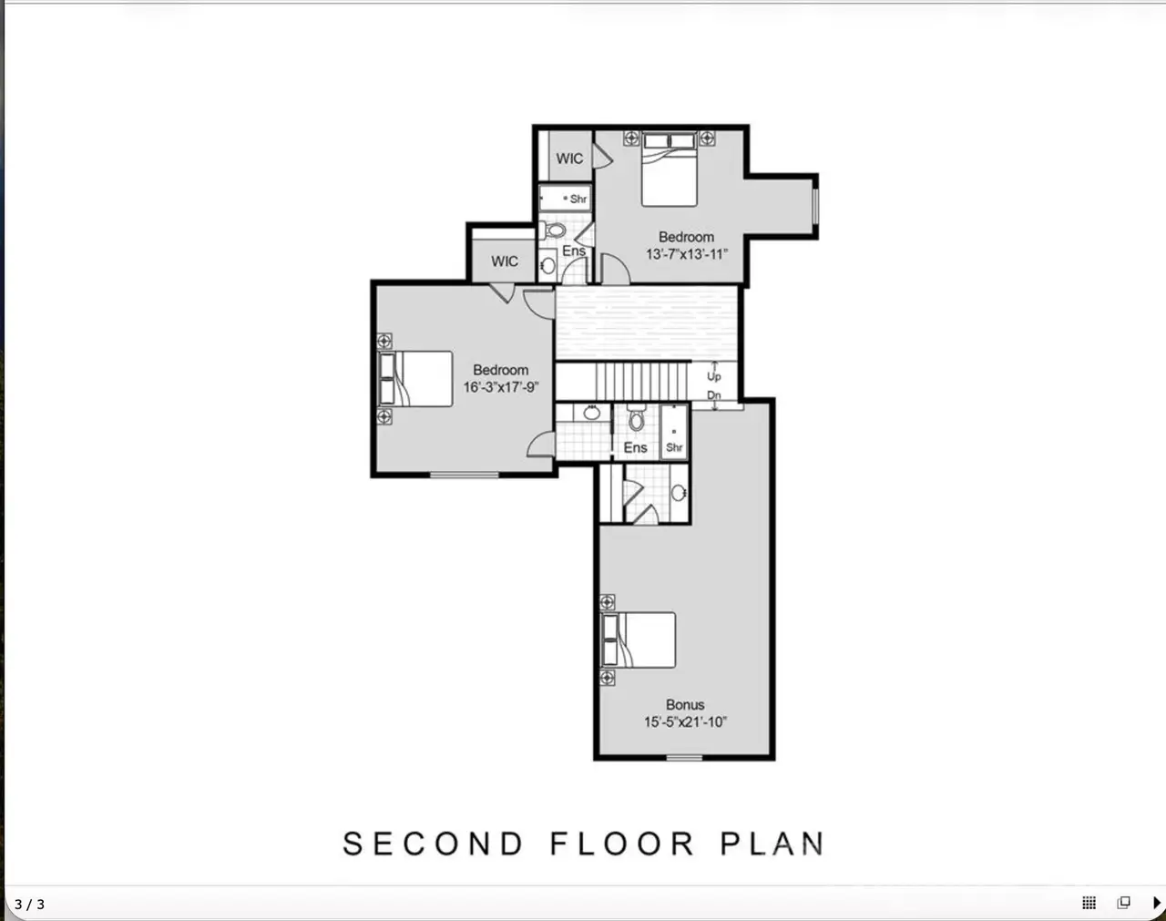 2D floor plan layout of this home in , Fort Mill, SC (Image 2).