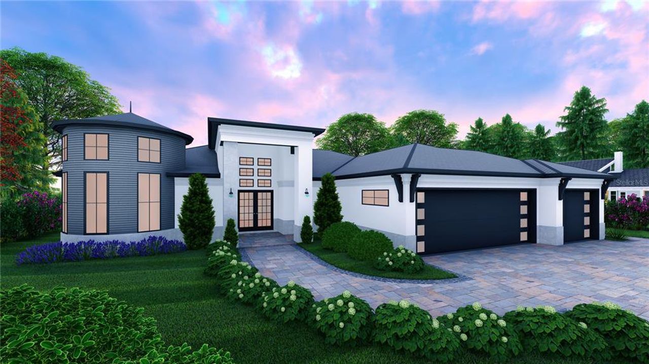 Front exterior of a new home in , Cape Coral, FL, highlighting curb appeal (Image 2).