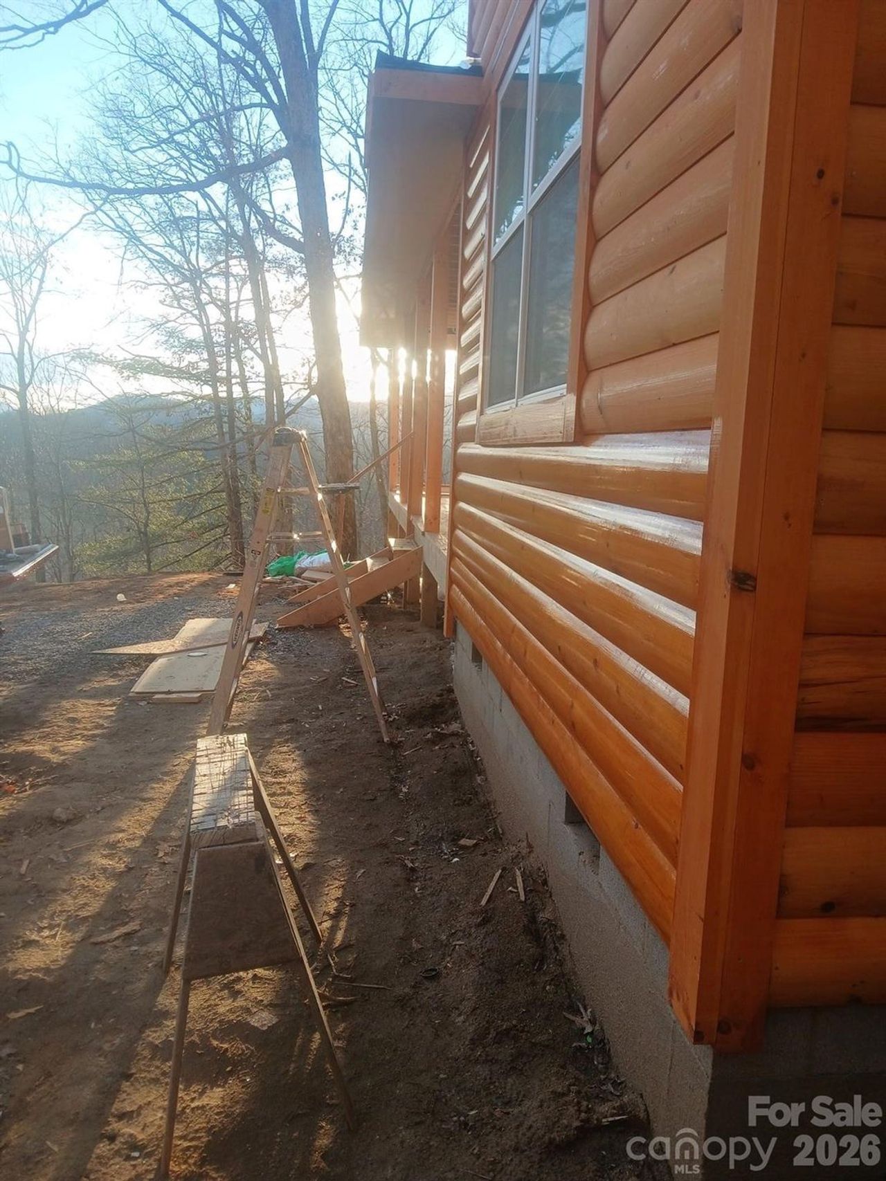 In-progress construction of a new home in , Clyde, NC (Image 2).