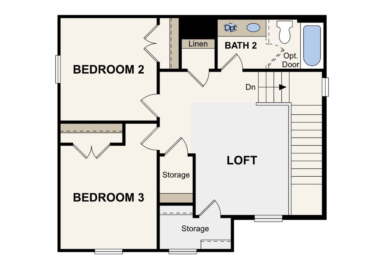 2D floor plan layout of this home in Mesa Vista, San Antonio, TX (Image 2).