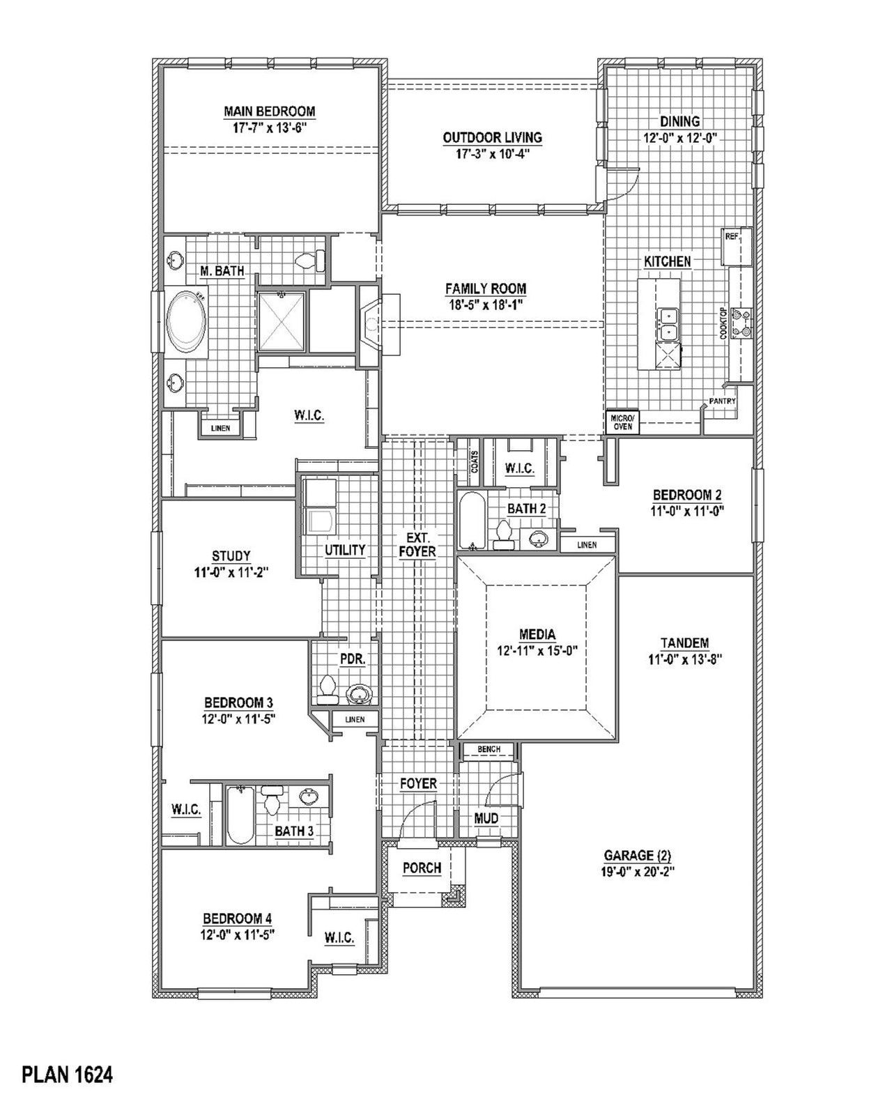 Plan 1624 1st Floor Plan 1624 1st Floor