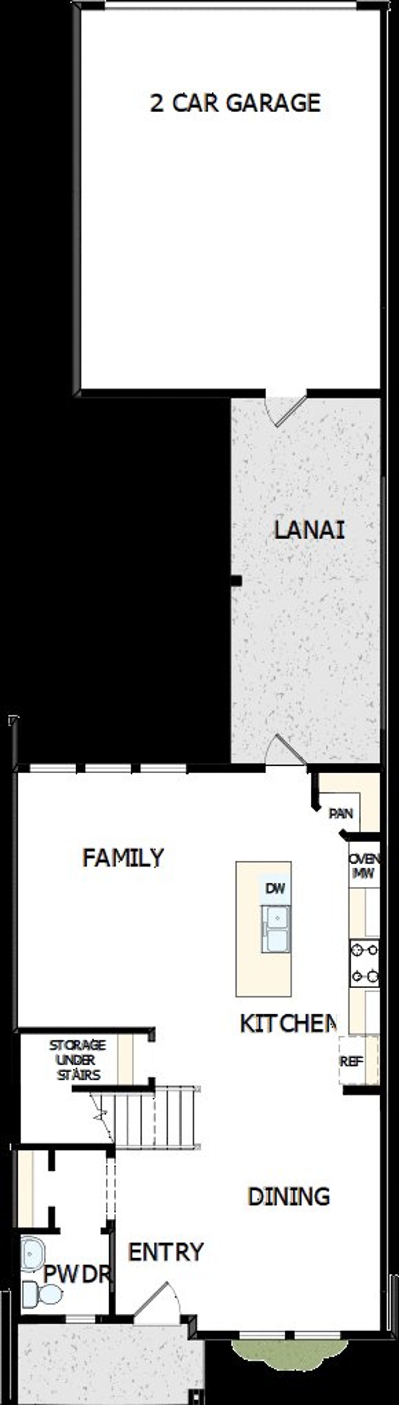 2D floor plan layout of this home in Seven Pines 24' Rear Entry Townhomes, Jacksonville, FL (Image 2). 2D floor plan layout of this home in Seven Pines 24' Rear Entry Townhomes, Jacksonville, FL (Image 2).
