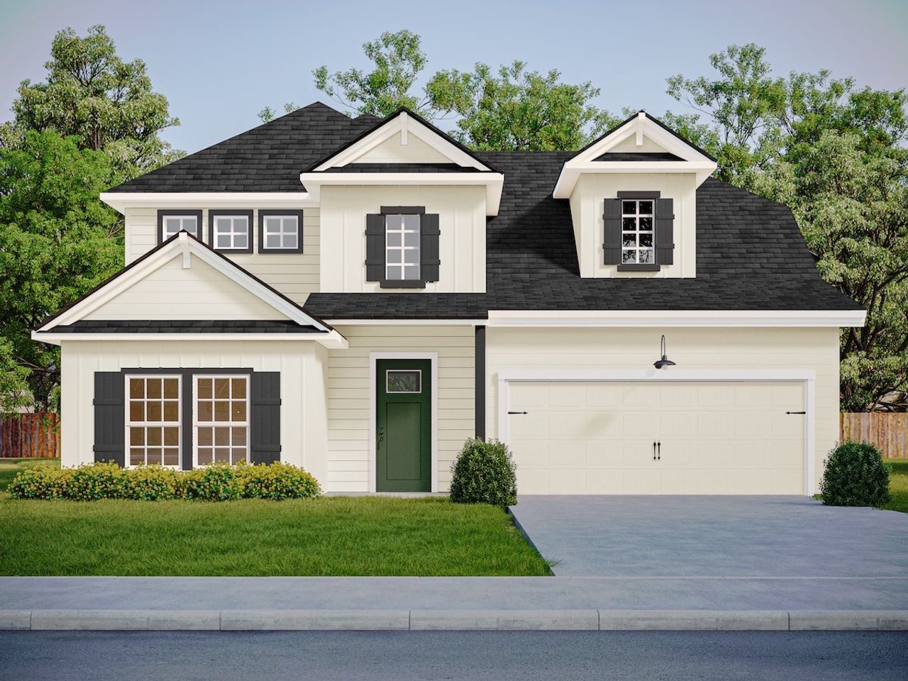 Representative exterior photo of a completed home built from the The Verdin by RED GABLE HOMES in The Gables At Tioga, Tioga, TX (Image 2).