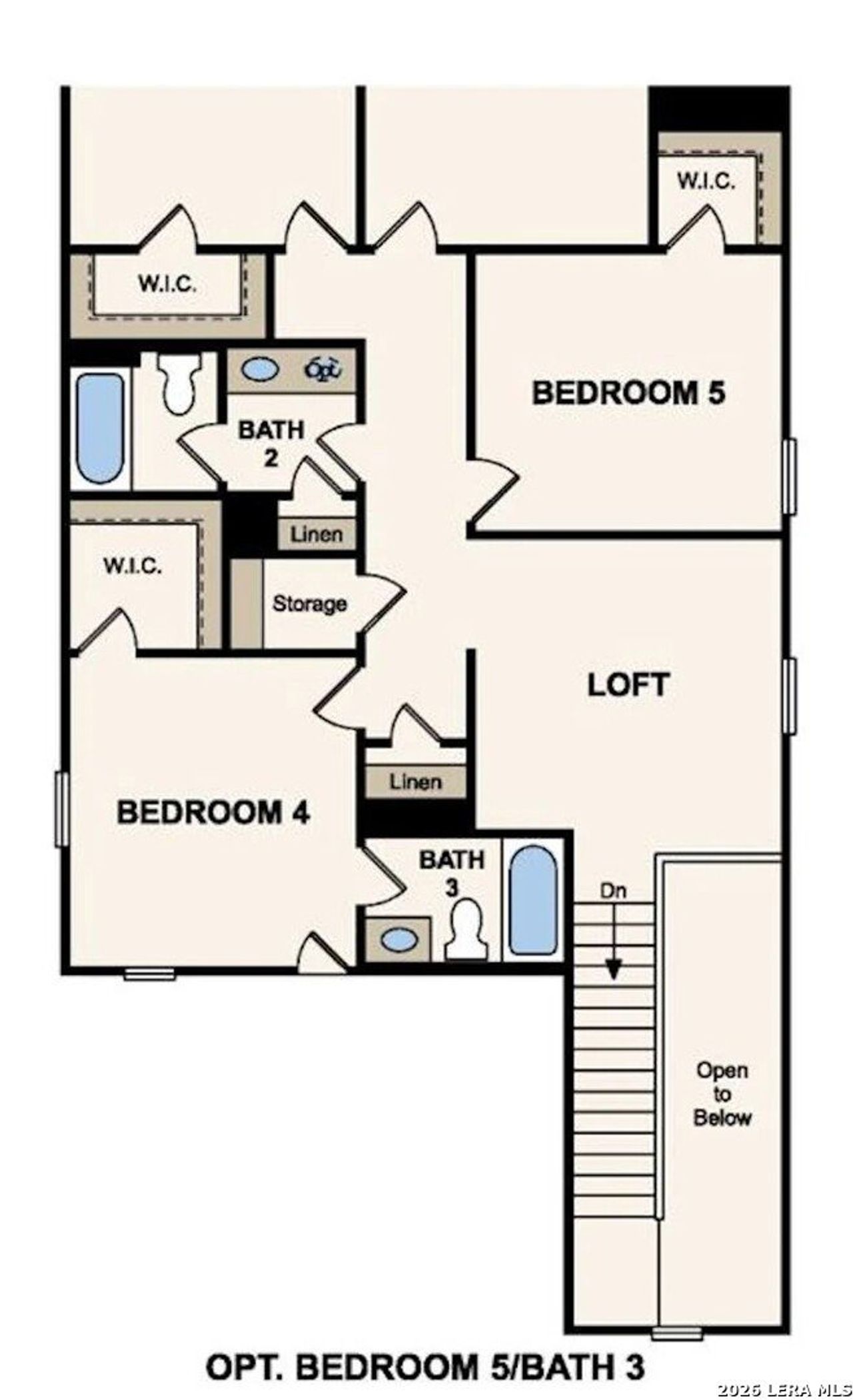 2D floor plan layout of this home in Spring Creek, San Antonio, TX (Image 2).