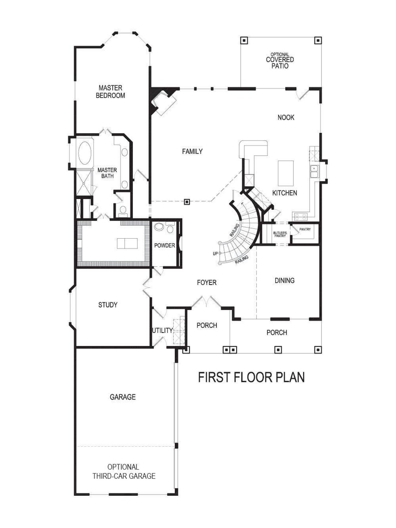 2D floor plan layout of this home in LeTara, Haslet, TX (Image 2).