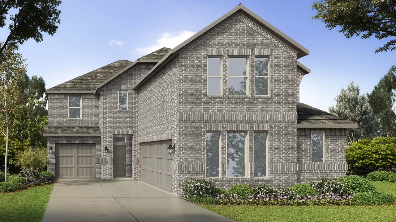 Representative exterior photo of a completed home built from the YORKTOWN J by D.R. Horton in Morningstar, Aledo, TX (Image 2). Representative exterior photo of a completed home built from the YORKTOWN J by D.R. Horton in Morningstar, Aledo, TX (Image 2).