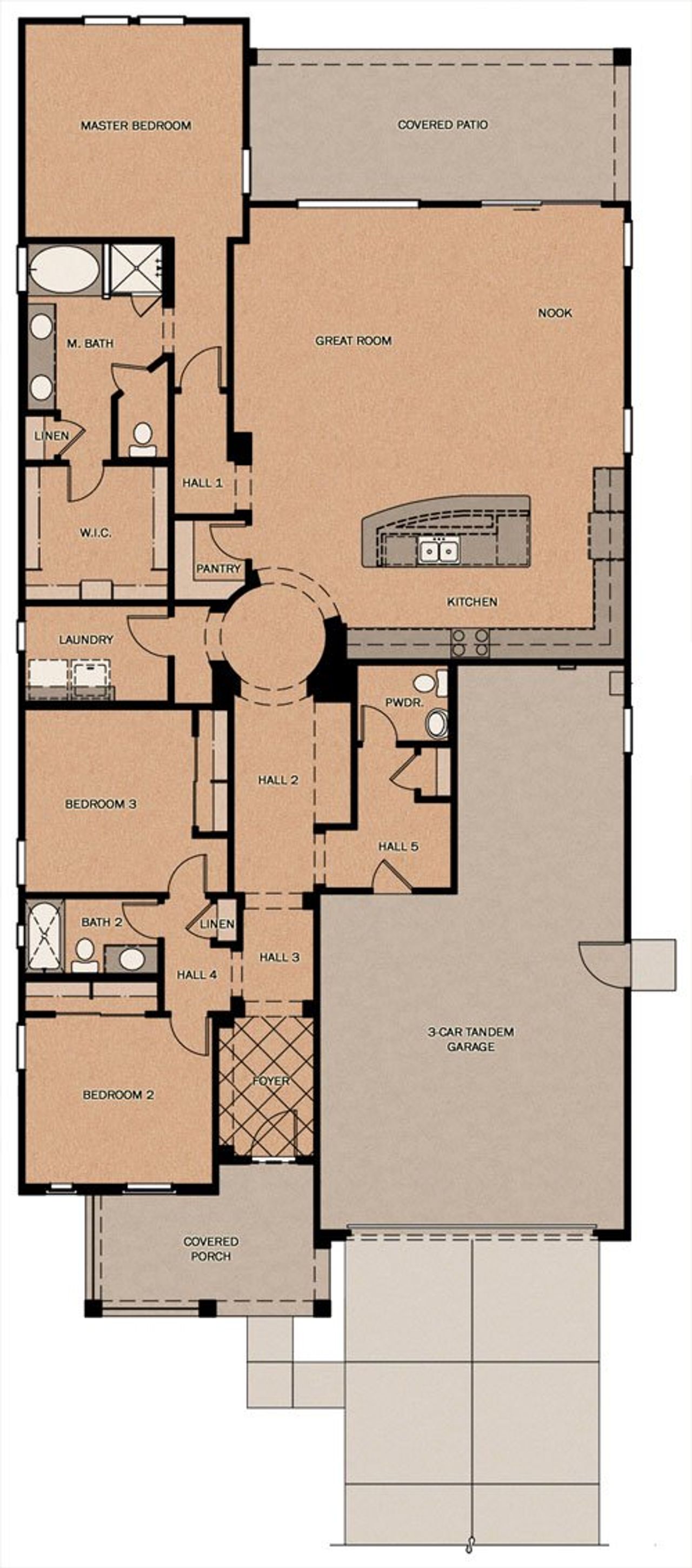 2D floor plan layout of this home in Orchard at Barney Farms, Queen Creek, AZ (Image 2). 2D floor plan layout of this home in Orchard at Barney Farms, Queen Creek, AZ (Image 2).