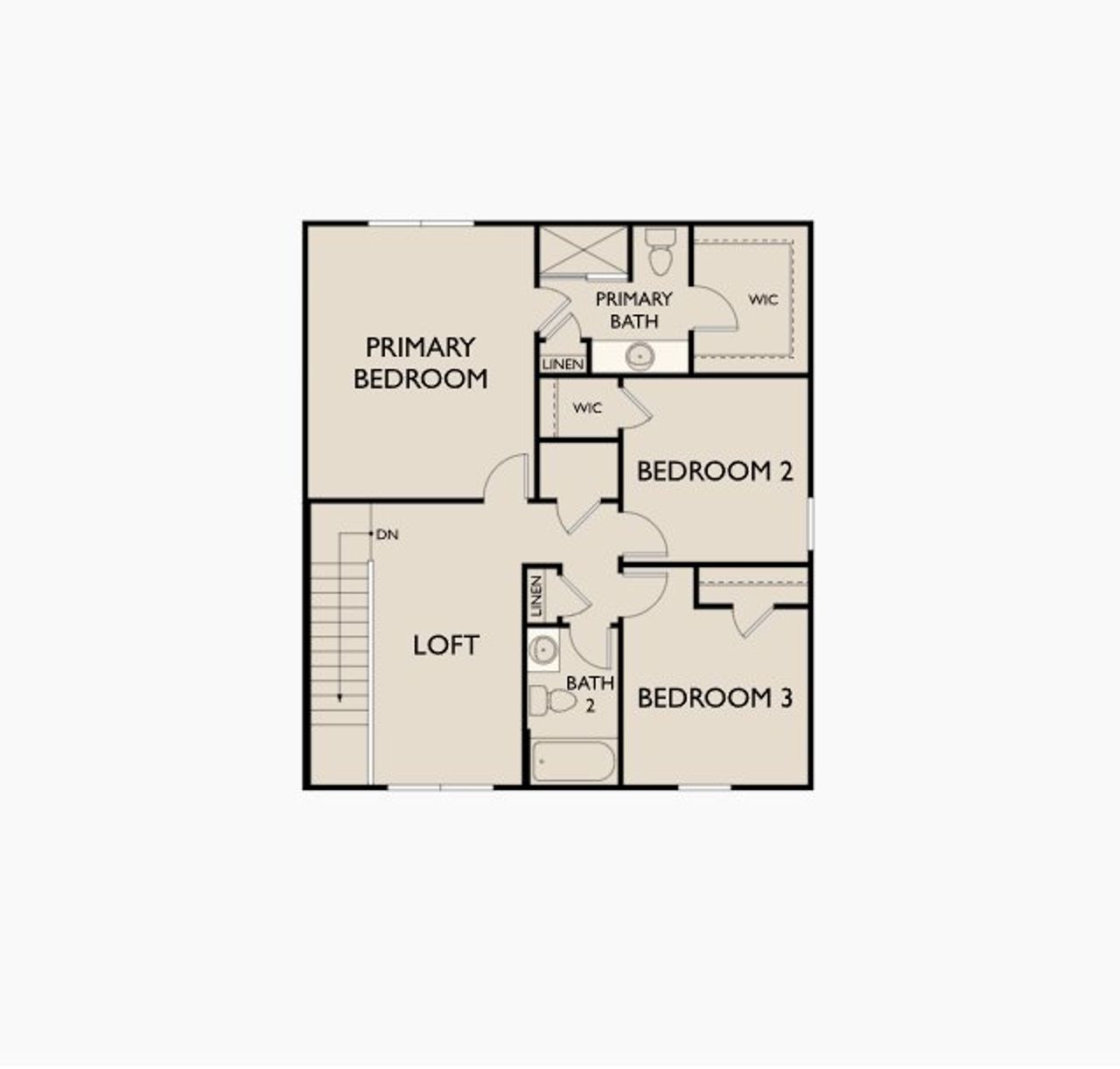 2D floor plan layout of this home in Brookshire at Legacy Hills, Celina, TX (Image 2). 2D floor plan layout of this home in Brookshire at Legacy Hills, Celina, TX (Image 2).