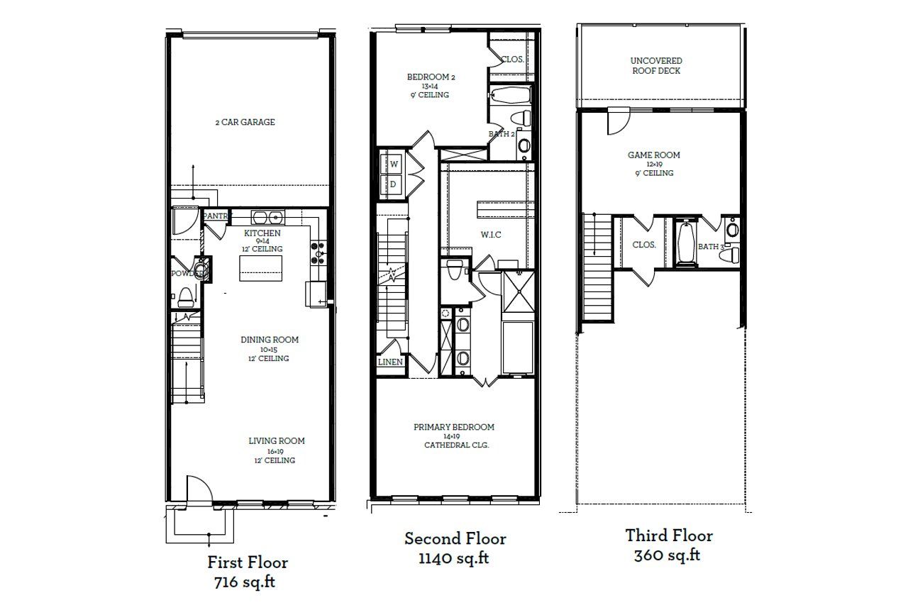 2D floor plan layout of this home in 1897 Townhomes at Downtown Plano, Plano, TX (Image 2). 2D floor plan layout of this home in 1897 Townhomes at Downtown Plano, Plano, TX (Image 2).