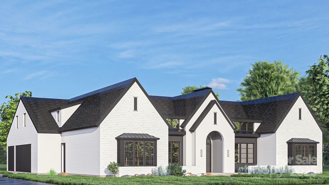 Front exterior of a new home in , Huntersville, NC, highlighting curb appeal (Image 2).