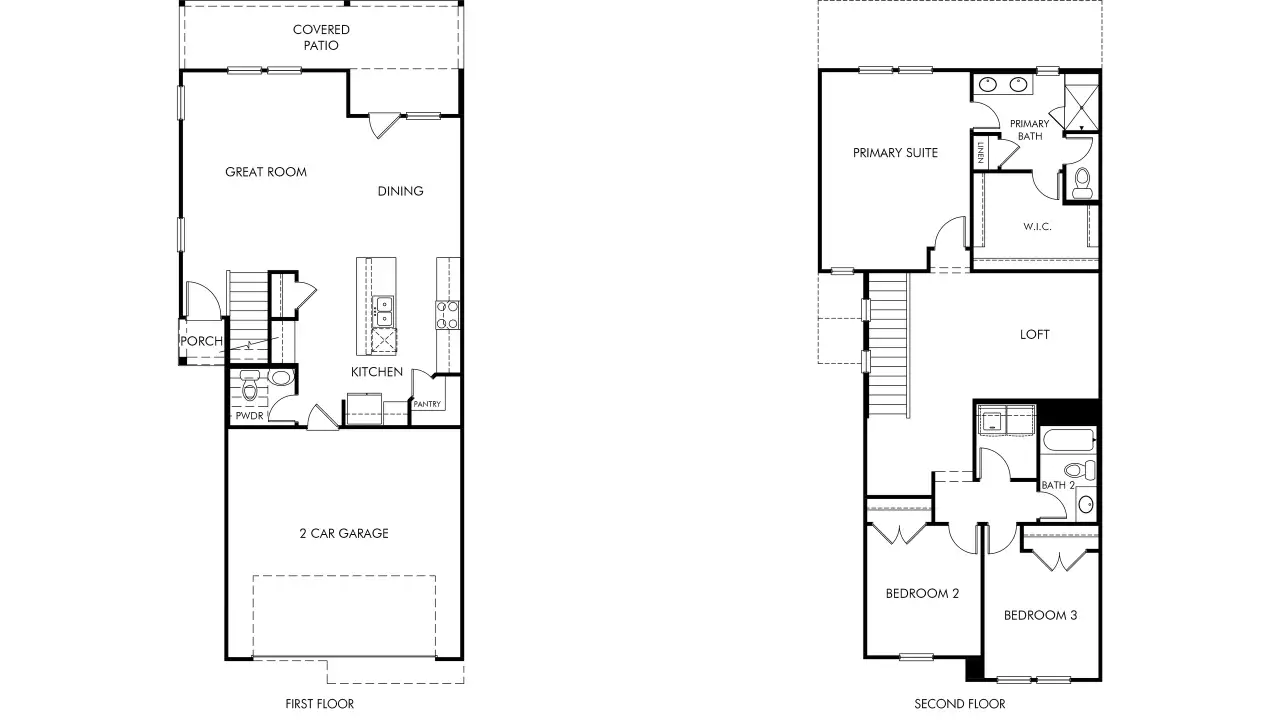 2D floor plan layout of this home in Cole Creek Crossing, Houston, TX (Image 2). 2D floor plan layout of this home in Cole Creek Crossing, Houston, TX (Image 2).