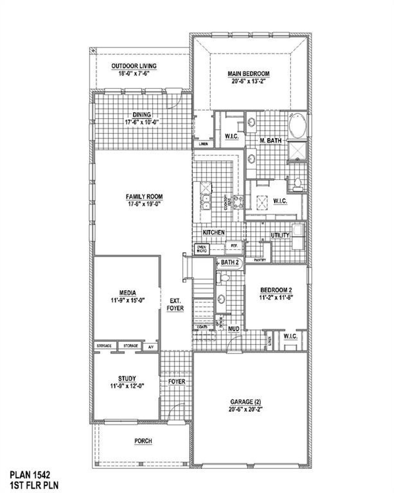 1st Level Floor Plan