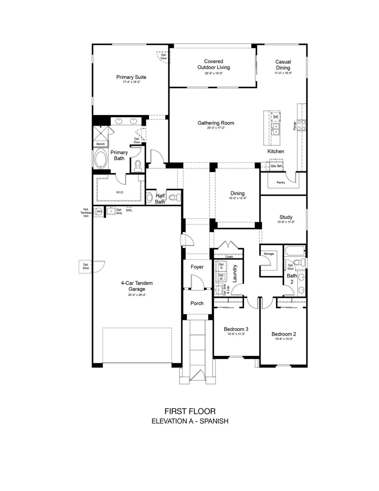 2D floor plan layout of this home in Stonehaven, Glendale, AZ (Image 2).