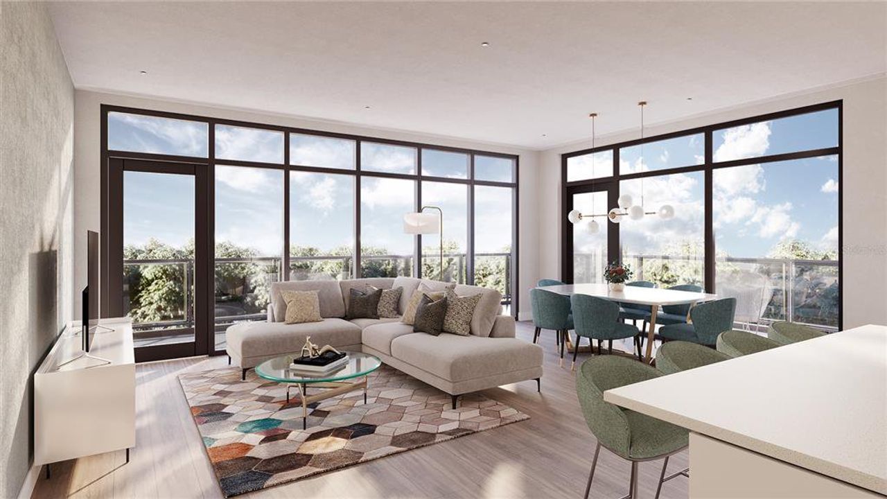 Furnished interior view inside a new home in Archer Place, Gainesville (Image 2).